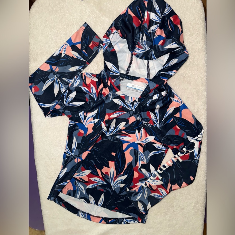 Girls Columbia Colorful Print Hoodie